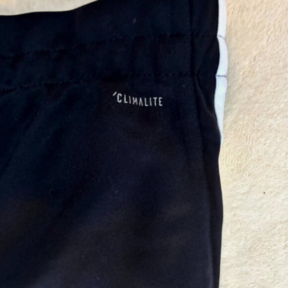 Adidas Climalite Black 3-Stripe Athletic Track Pants - Picture 6 of 6